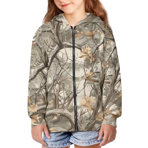 Image of Zipper Hoodie for Kids Full Zip Up Sweatshirt Active Coat Hooded Pullover with Pockets Size 6-16 Boys Girls