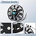 MuHize 7 Inch Electric Radiator Fan Kit - Upgraded Slim Universal Replacement, Easy Installation Low Noise Puller Fan 12V 80W for Car, Truck Cooling System & A/C
