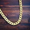 THE BLING KING Luxury Gold 12mm Cuban Curb Chain and Bracelet Set︱Luxury finish and detailing︱(Necklace Length: 24 inches, Bracelet Length: 8 inches) #5