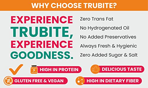 Image of Trubite Natural Peanut Butter (Crunchy) (2.5KG) | Unsweetened | 30g Protein | Non GMO | Gluten Free | Cholesterol Free (2.5KG)