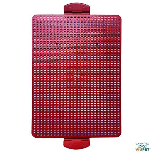 Sanitário Canino Xixi Dog Banheiro Pet Tapete Higiênico Cães Premium (Vermelho)
