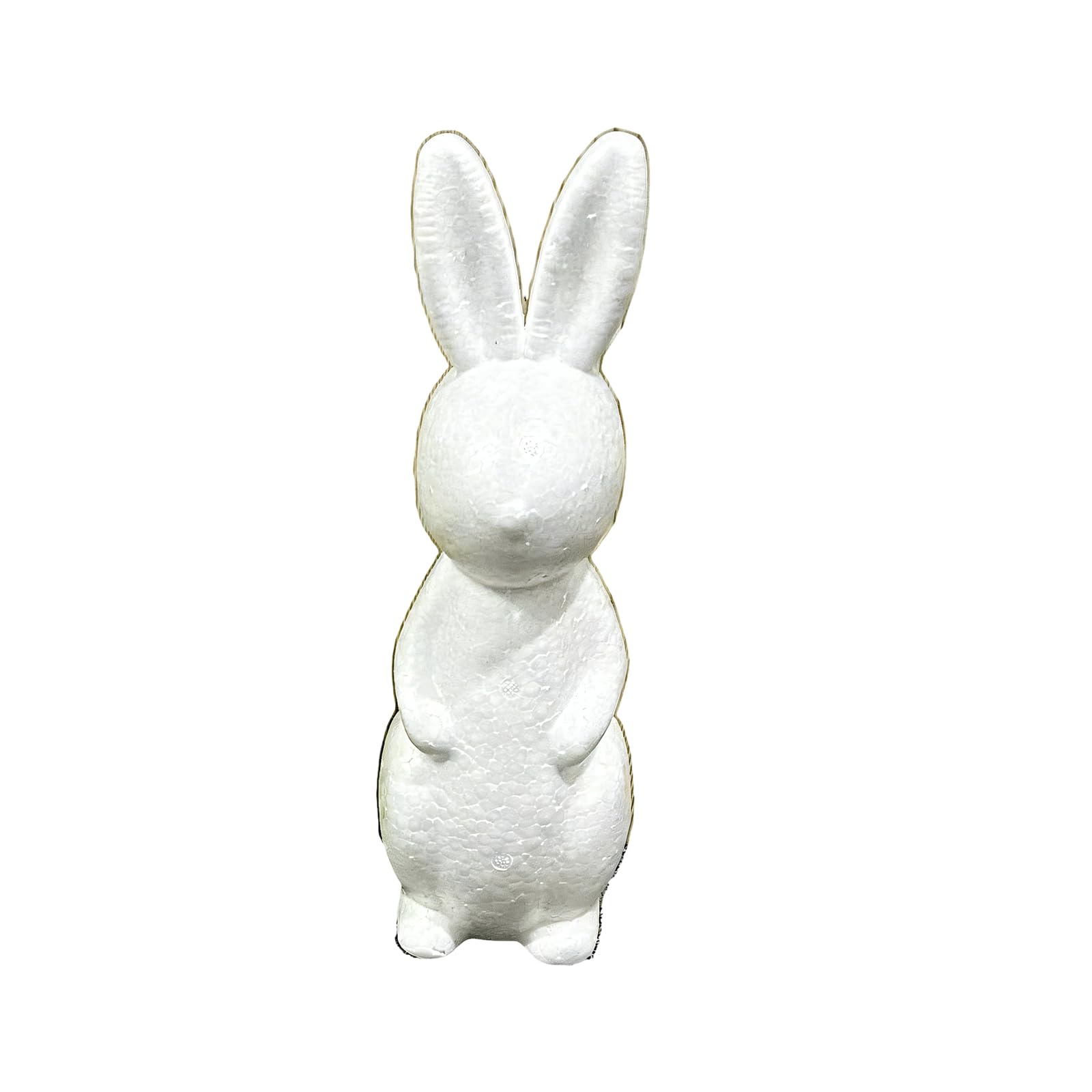 PANGBOER Paintable Foam Easter Rabbits Shape for Creative Decorating and School Classroom Activity Foam Animal Art Project