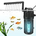 BAITAI Internal UV Fish Tank Filter,400L/H 4W Aquarium Filter Pump,Turns Green Water to Clear,5-in-1 Filter Pump for 15-80L Aquarium,Flow Rate and Direction Adjustable