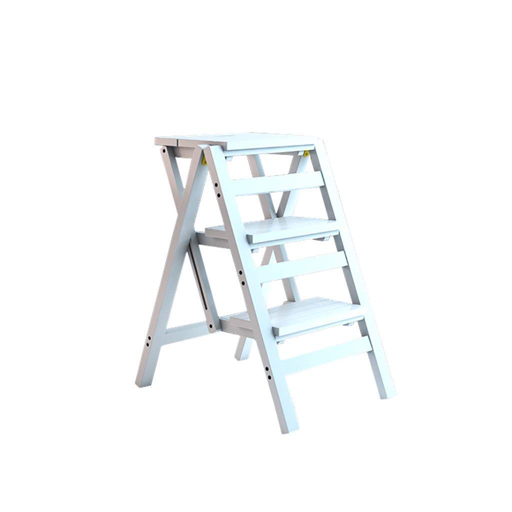Chaise échelle en bois massif pliable à 3 marches pour la maison