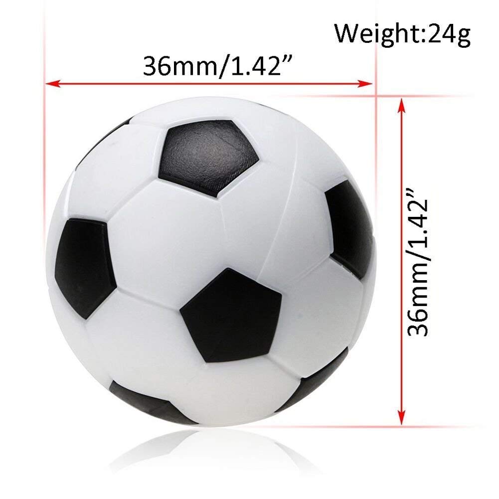 6 Stück 36mm Tischfußball Fußball Tabelle Fußba Produktbild-Vorschau 6