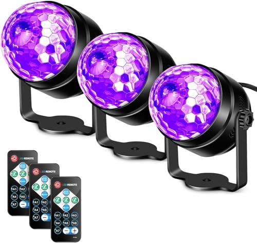 Accessoires de fête sombre animés par un projecteur LED UV pour illuminer les décors néon