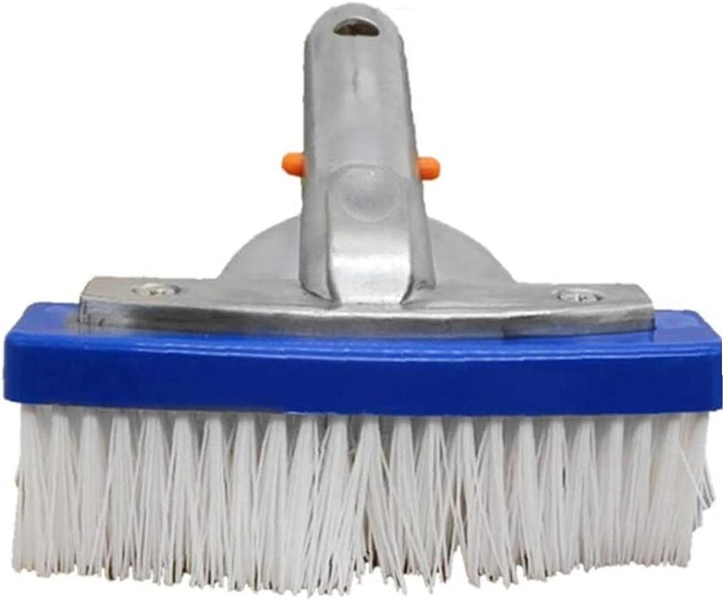 LjzlSxMF Piscina Cepillo de Limpieza, 14cm pequeña de Mano del plástico Piscina, Algas Cepillo con Asas de Aluminio para la Pared del Piso