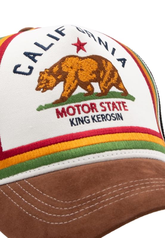 King Kerosin Cal Bear Unisex Gorra marrón/Negro 60% algodón, 40% poliéster
