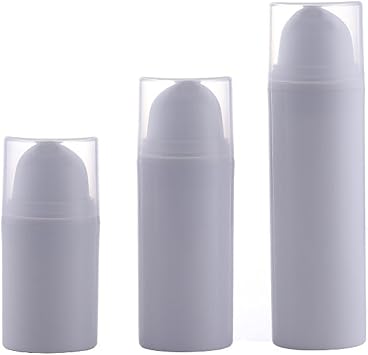Pack of 3 Airless Pump Jar Pump Dispenser Foam Dispenser Small Foam Pump Bottle for Emulsion Has a Variety of Applications Suitable for Travel and Family Use