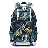 Ansigeren Dazzling Gold 30 Basketball Player SC Creative Backpacks Sports Fan Bookbag Travel Student Backpack For Men Women (7)