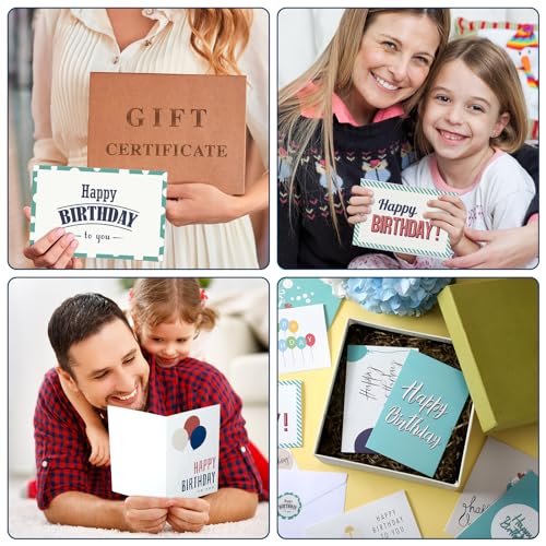 Image of Harloon 200 Pack Happy Birthday Card Assorted Bulk with Blank Envelopes and Stickers 4 x 6 Inches Greeting Blank Happy Birthday Cards for Men Women Adults Kids, 20 Styles(Elegant Style)