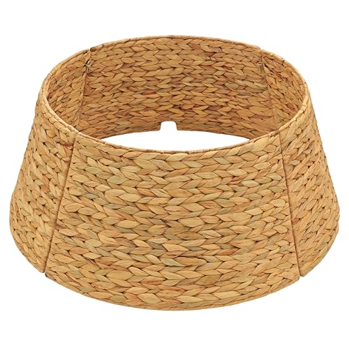 CENBOSS Rattan Christmas Tree Collar, Wicker Tree Skirt & Stand Base Cover (Natural, 30 inch)