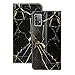 Produktbild YKTO Hülle für Samsung Galaxy A52 5G PU Leder Brieftasche Klappbar Ständer Handytasche Karten Steckplätzen Flip Case Schutzhülle Silikon Handyhülle Magnet Schale Samsung A52 5G Etui Schwarz Marmor