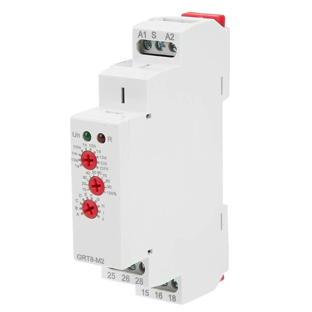 GRT8M2 Multifunctional Delay Timer Relay 35mm DIN Rail Mount Timer
