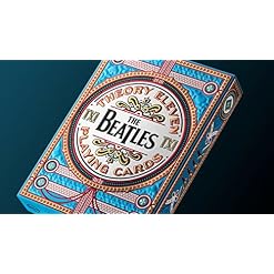 Shop4top 4 cartes à jouer The Beatles Deck Theory 11 tours Rose/orange/bleu/vert - Les Beatles, Paul McCartney, John Lennon, RIngo Starr, George Harrison Shop4top 4 cartes à jouer The Beatles Deck Theory 11 tours Rose/orange/bleu/vert – Image 3