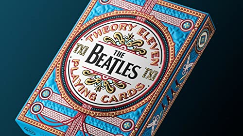 Shop4top 4 cartes à jouer The Beatles Deck Theory 11 tours Rose/orange/bleu/vert - Les Beatles, Paul McCartney, John Lennon, RIngo Starr, George Harrison Shop4top 4 cartes à jouer The Beatles Deck Theory 11 tours Rose/orange/bleu/vert – Image 4