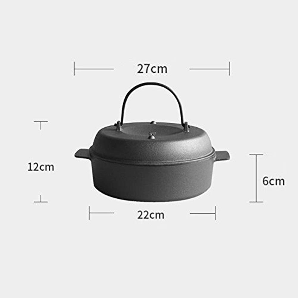 Gerösteter Eintopf Haushaltsgusseisen 22 cm Multifunktionale Süßkartoffel Gebackene Süßkartoffeln Maisnudelpfanne Heimtopf Perfekt für die Frühstücksbratpfanne