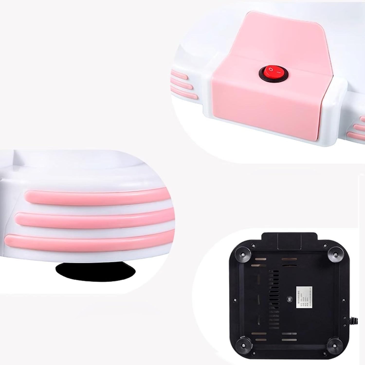 Máquina para Hacer Dulces, Totalmente automática, para Uso doméstico, Hecha a Mano, Mini Dulces de Colores, para Hacer algodón de azúcar (Rosa)