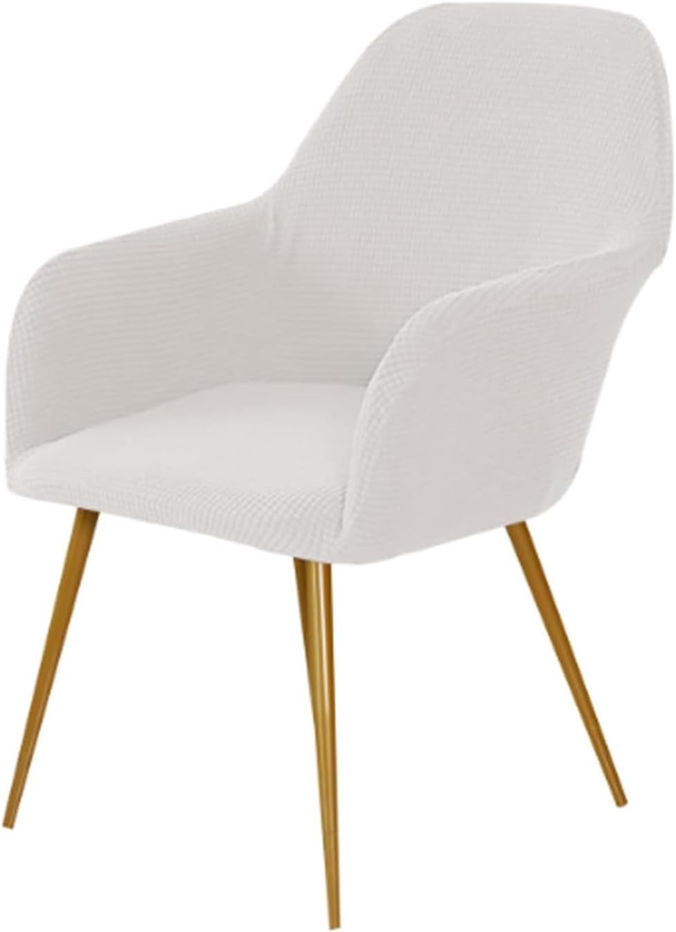 Set of 6/4/2/1 Dining Room Chair Covers Slipcovers with Arms Back Stretch Office Chair Covers Curved Dining Chair Protector Covers for Home Bar Kitchen (Color : Coffee, Size : 6PCS)