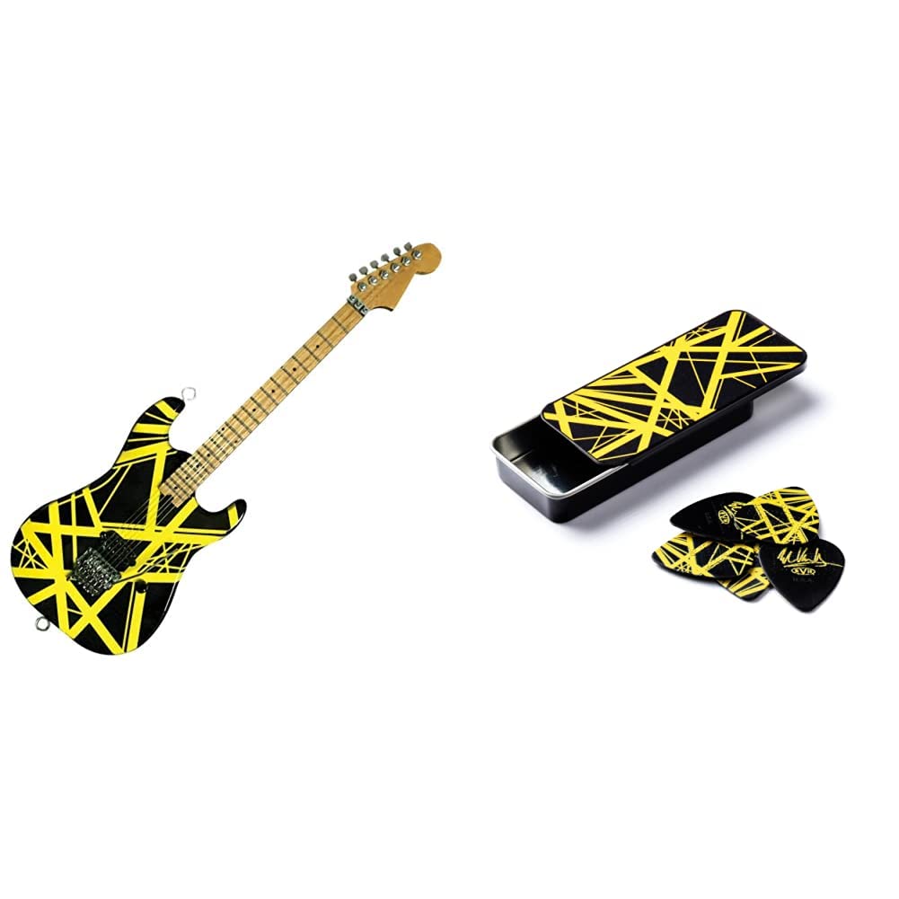 Amazon.com: EVH Minature Guitars EVH Black & Yellow Mini Replica