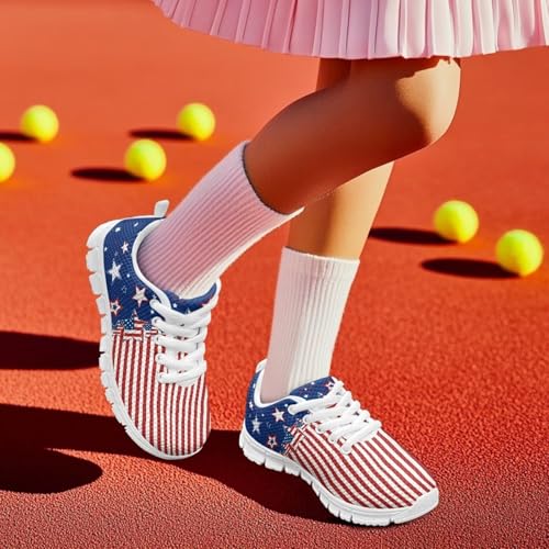 Little Big Kids Tennis Shoes for Boys Girls Mesh Sneakers Lightweight Non Slip Sports Running Shoes Casual Walking Shoes US11-53