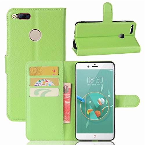 Manyip Funda ZTE Nubia Z17 Mini, Caja del teléfono del Cuero,Protector de Pantalla de Slim Case Estilo Billetera con Ranuras para Tarjetas, Soporte Plegable, Cierre Magnético