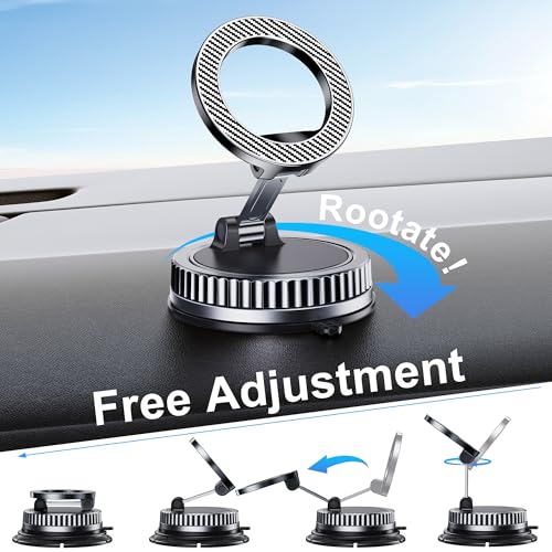 Chiclish Magnetic MagSafe Car Mount – Dual Dashboard & Windshield Suction — view 4