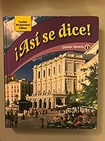 Asi Se Dice! (Glencoe Spanish 1) Teacher Wraparound Edition 0078804973 Book Cover