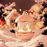 Desidiya Proyector de luz nocturna de conejo, lámpara LED giratoria de 360° con 6 pantallas de película, proyector de estrellas recargable por USB para decoración de dormitorio de niños y regalos