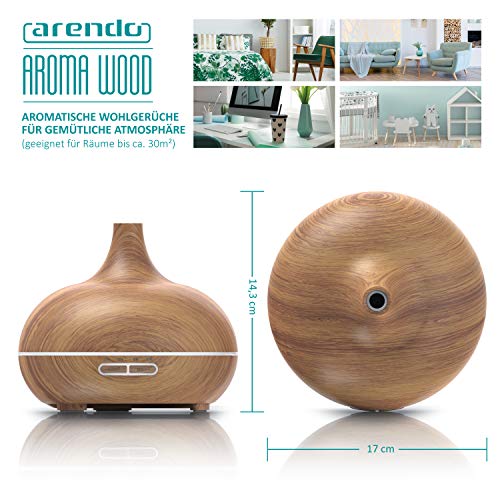 Mini Luftbefeuchter Arendo Ultraschall Aroma Diffuser 300 ml