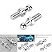 Luatoxry 8mm Ball Stud Bolts, M8 Car Ball Bolts with 10mm Overal Diameter, Stable Ball Studs for Gas Struts, CNC Aluminium Alloy Bonnet Gas Spring Bolt for Bonnet Lifters, 2Pcs