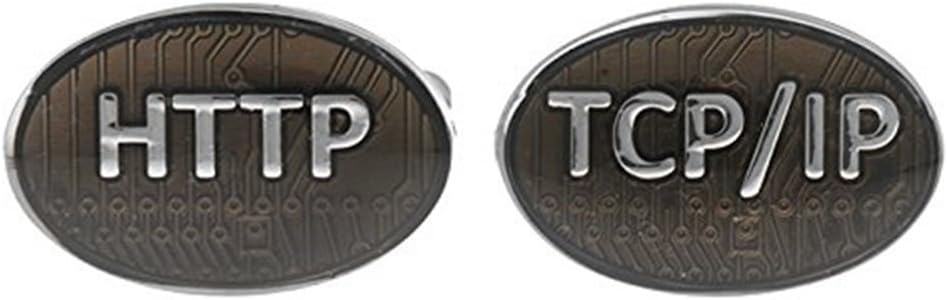 Ashton and Finch HTTP TCP IP Computer Cufflinks | Novelty Computer Geek Gifts & Presents | Cufflinks for Men