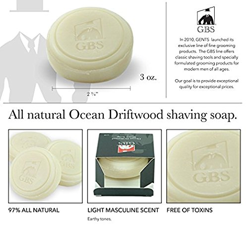 G.b.s Men's Futur Adjustable De Safety Razor With Badger Brush, Chrome Brush And Alum Block, Leather Case, Ocean Driftwood Shave Soap + Tin W/Lid And Blades! #TOP5