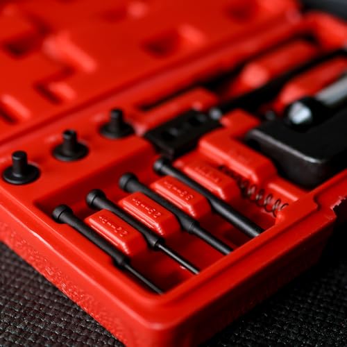 ABN Chain Breaker Tool Kit with Storage Case - 13 Piece Rivet and Roller Chain Link Removal Tool for 35 to 630 Motorcycle, Bike, ATV Chains - Thumbnail 6