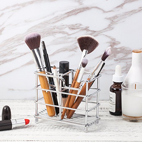 Mirandus Toothbrush Holder For Bathroom- Chrome Bathroom Organizer, Simple, Easy To Clean, Hygienic And Rust Resistant #TOP5