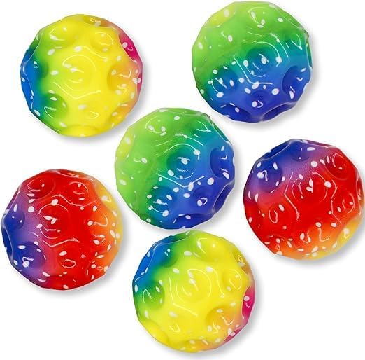 TIXDREEM Original Moon Ball - Space Balls Extreme High Bouncing Rubber Bounce Ball Sensory Ball Improve Hand-Eye Coordination Sports Training Ball Childrens Sensory Ball (6, Space Ball) (B0D32WK8FR) Amazon Price History, Amazon Price Tracker
