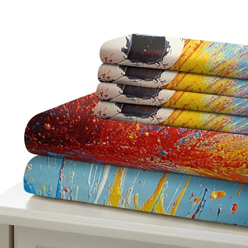 Housse de couette feuilles tropicales microfibre parure de lit 3D