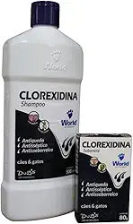 Clorexidina Shampoo e Sabonete Antisséptico para Cães e Gatos, Antiqueda, Antisseborreico