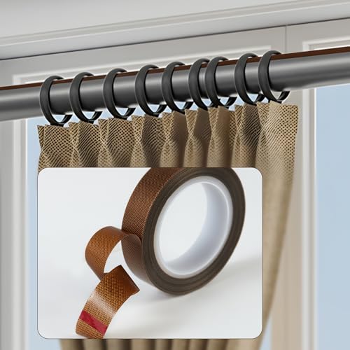Image of Low Friction Drawer Slide Tape - 2 Rolls 1 /2 inch x33FT, Squeak Resistant & Abrasion Resistance Surface Protection Tape for Furniture, Tools,Wood,Drawer,Cabinet,Curtain(Brown)