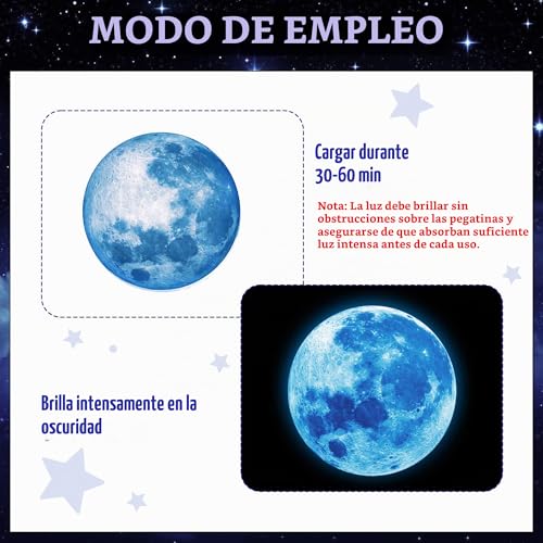 Miniatura 3 de 531pcs Estrellas Fluorescentes Para Techo Y Pegatinas Pared Espacio Luminosas Infantiles - Astronauta Planetas Decorativas Para Habitación Dormitorio Guardería