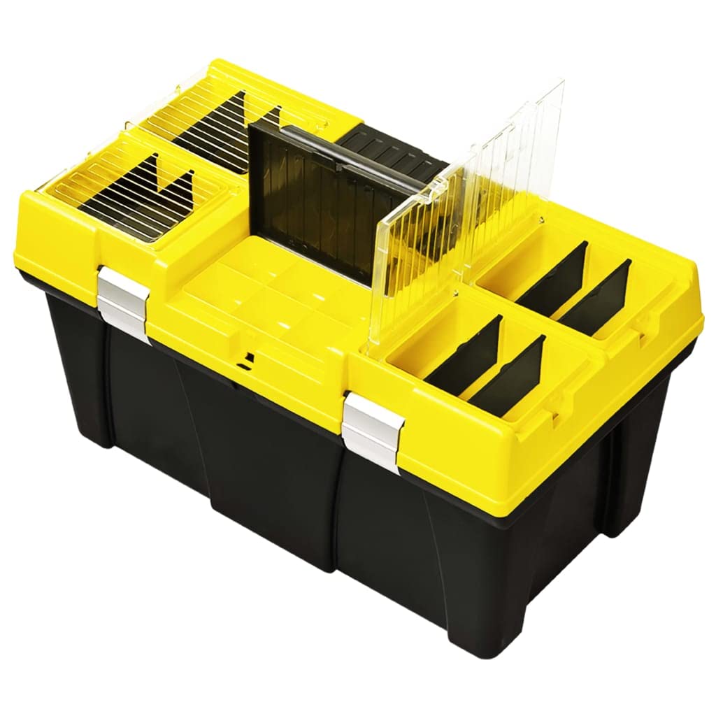 Genérico Caja de Herramientas de plástico Amarillo 595x337x316 mm,Bricolaje,Accesorios de Bricolaje,Organización y Almacenamiento de Herramientas,Cajas de herramientas-146270