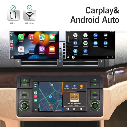 Radio para BMW E46 Serie 3 1999-2005 Carplay Android Auto miniatura 2