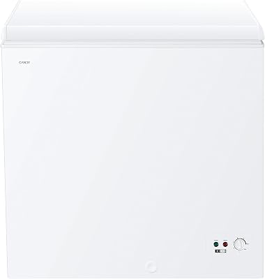 Candy CCHH 200E, Congelador Arcón Horizontal, Ancho 92CM, 196L, Tecnología Estática, 1 Cesto, Control Electrónico Externo, Indicador de Temperatura, Alarma Aumento de Temperatura, 39DB, Blanco          [Clase de eficiencia energética E]
