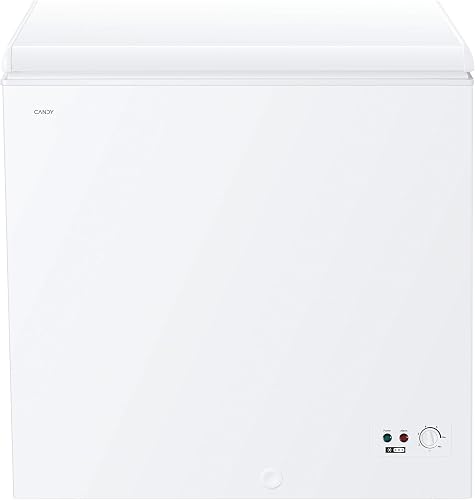 Candy CCHH 200E, Congelador Arcón Horizontal, Ancho 92CM, 196L, Tecnología Estática, 1 Cesto, Control Electrónico Externo, Indicador de Temperatura, Alarma Aumento de Temperatura, 39DB, Blanco          [Clase de eficiencia energética E]