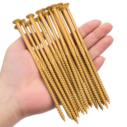 50 PCS #12 x 6” Tornillos para deck Autoperforantes para madera exterior miniatura 4