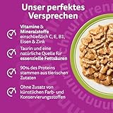 Whiskas Senior 7+ Katzennassfutter Gemischte Auswahl in Sauce, 48 Portionsbeutel, 12x85g (4er Pack) – Hochwertiges Katzenfutter nass, für Katzen ab 7 Jahren und älter