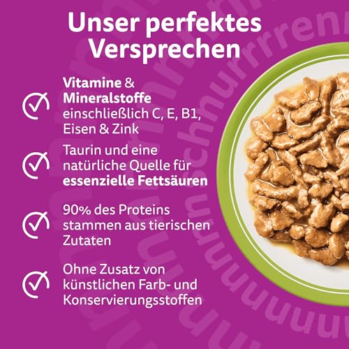 Whiskas Senior 7+ Katzennassfutter Gemischte Auswahl in Gelee, 84 Portionsbeutel, 84x85g (1 Großpackung) – Hochwertiges Katzenfutter nass, für Katzen ab 7 Jahren und älter