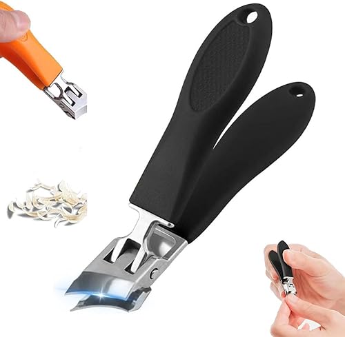 Cortaúñas inclinadas con apertura de mandíbula ancha, cortaúñas inclinadas 2025, cortaúñas curvadas para uñas gruesas, cortaúñas encarnadas,