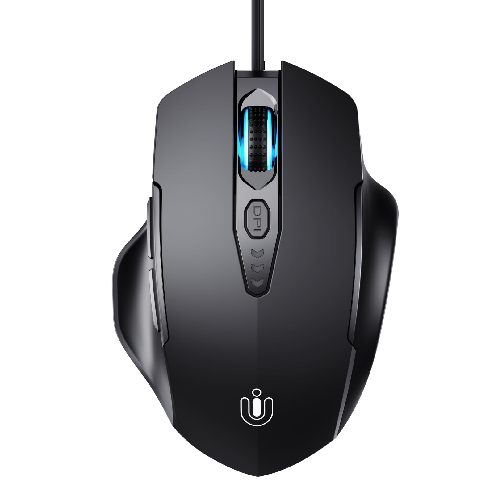 Uineer Maus mit Kabel, 7200 DPI, 6 Tasten, ergonomisch, Plug & Play