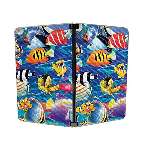 Image of MIGHTY SKINS MightySkins Carbon Fiber Skin for Microsoft Surface Duo - Tropical Fish | Protective, Durable Textured Carbon Fiber Finish | Easy to Apply | Made in The USA
